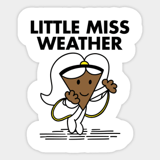 Little Miss Weather Sticker